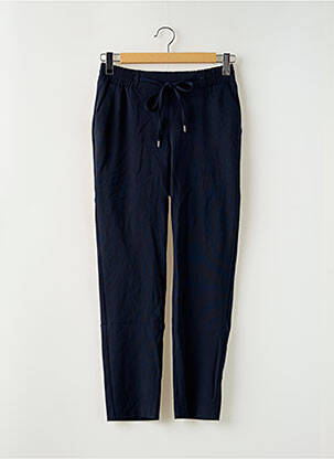 Pantalon drept țesătură crep mărime normală albastru MORE & MORE femeie
