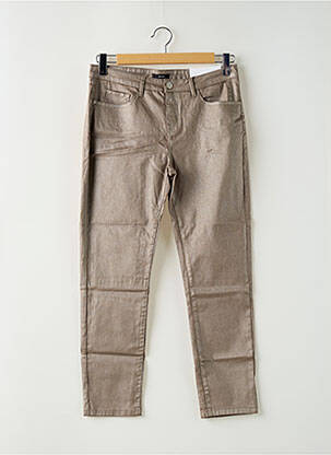 Pantalon slim maro OPUS femeie