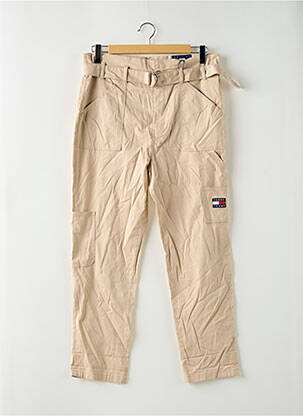 Pantalon cargo talie înaltă talie înaltă bej TOMMY HILFIGER femeie