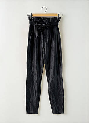 Pantalon slim țesătură acoperită talie înaltă negru VERO MODA femeie