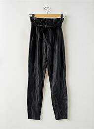 Pantalon slim țesătură acoperită talie înaltă negru VERO MODA femeie