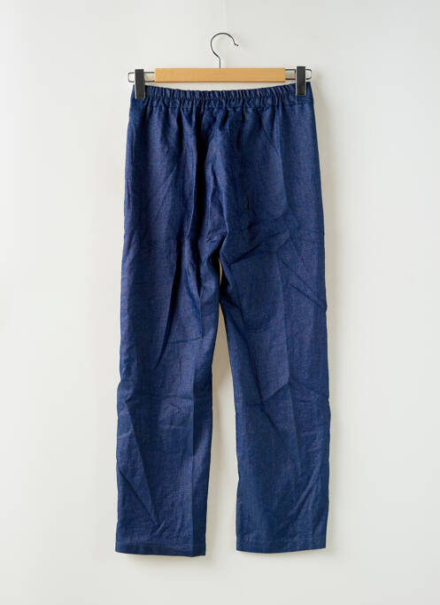 Pantalon drept talie elastică mărime normală albastru BELLITA femme