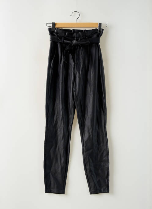 Pantalon slim țesătură acoperită talie înaltă negru VERO MODA femme