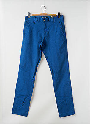 Pantalon chino țesătură poplin mărime normală albastru BRUCE & BUTLER  bărbat
