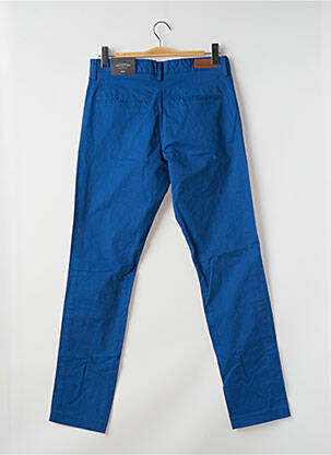 Pantalon chino țesătură poplin mărime normală albastru BRUCE & BUTLER  bărbat