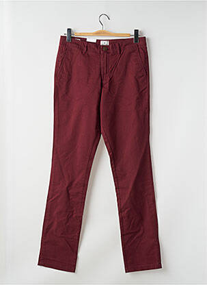 Pantalon chino țesătură poplin mărime normală roșu JACK & JONES bărbat