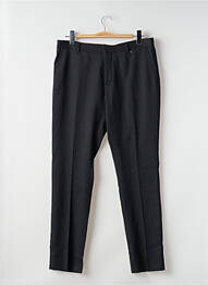 Pantalon slim țesătură melanj mărime normală negru SELECTED bărbat