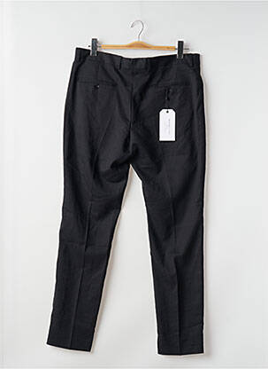 Pantalon slim țesătură melanj mărime normală negru SELECTED bărbat