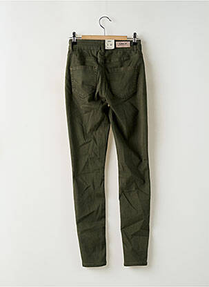 Blugi skinny țesătură brută talie înaltă verde ONLY femeie