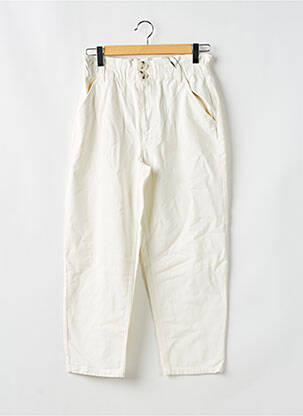 Pantalon drept alb JACQUELINE DE YONG femeie