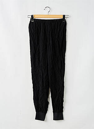 Pantalon drept țesătură crep talie înaltă negru MANGO femeie