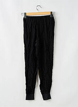 Pantalon drept țesătură crep talie înaltă negru MANGO femeie