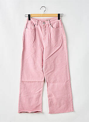 Blugi cu croială largă roz VERO MODA femeie