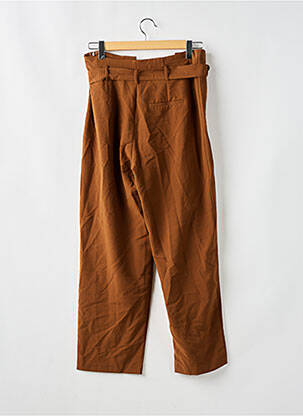 Pantalon larg închidere cu fermoar lateral talie înaltă maro VERO MODA femeie