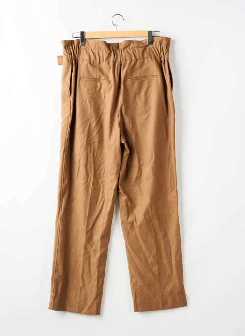 Pantalon drept bej DEUX. BY ELINE DE MUNCK femeie