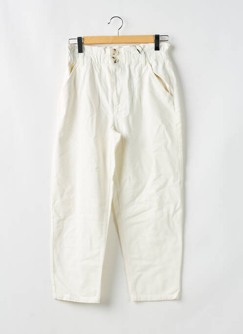 Pantalon drept alb JACQUELINE DE YONG femeie