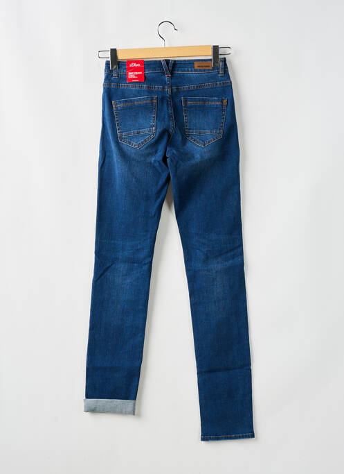 Blugi cu croială dreaptă albastru S.OLIVER femeie