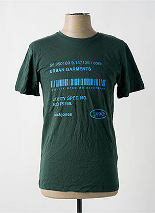 Tricou croială dreaptă mâneci scurte verde JACK & JONES bărbat