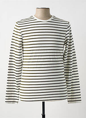 Tricou croială dreaptă mâneci lungi alb ONLY & SONS bărbat