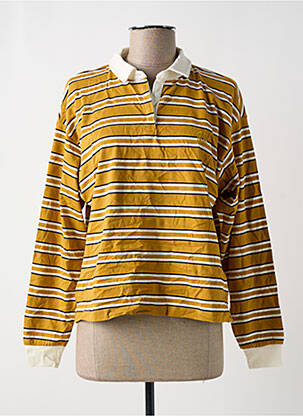 Polo mâneci lungi mâneci lungi galben ONLY femeie