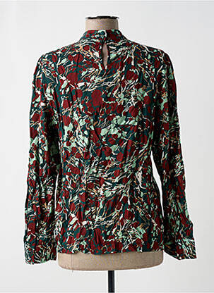 Bluză țesătură poplin mâneci lungi verde DEUX. BY ELINE DE MUNCK femeie