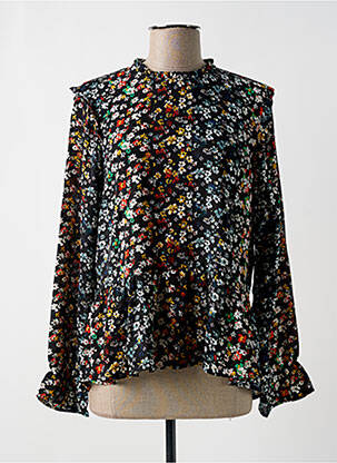 Bluză imprimeu floral mâneci lungi negru ONLY femeie