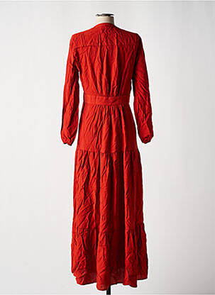 Rochie lungă mâneci lungi mâneci lungi portocalie DEUX. BY ELINE DE MUNCK femeie