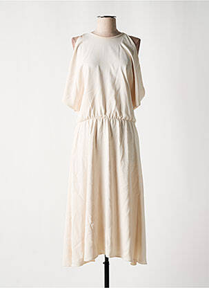 Rochie midi bej ASTRID BLACK LABEL femeie