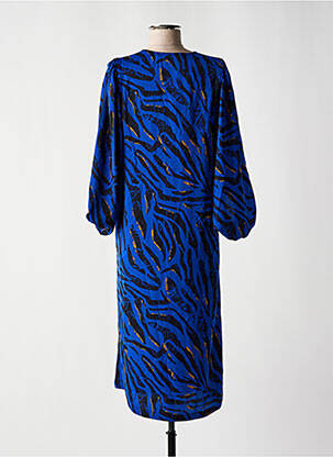 Rochie midi croială fluidă mâneci 3/4 albastru VILA femeie