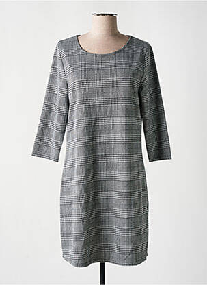 Rochie scurtă închidere cu fermoar la spate mâneci lungi gri ONLY femeie
