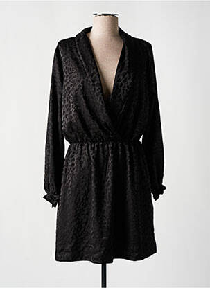 Rochie scurtă croială evazată mâneci lungi negru DEUX. BY ELINE DE MUNCK femeie