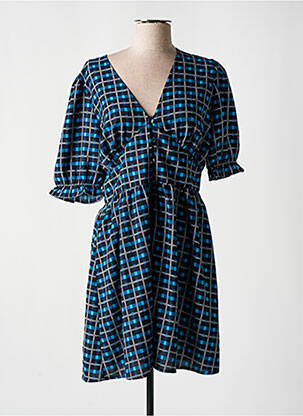 Rochie scurtă mâneci scurte mâneci scurte albastru JDY femeie
