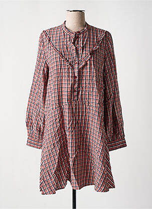 Rochie scurtă croială evazată mâneci lungi roz ONLY femeie