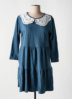 Rochie scurtă mâneci 3/4 mâneci 3/4 albastru HAILYS femeie