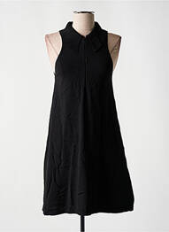 Rochie pulover plasă fină fără mâneci negru OLGA LEYERS femeie