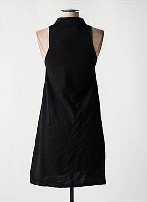 Rochie pulover plasă fină fără mâneci negru OLGA LEYERS femeie