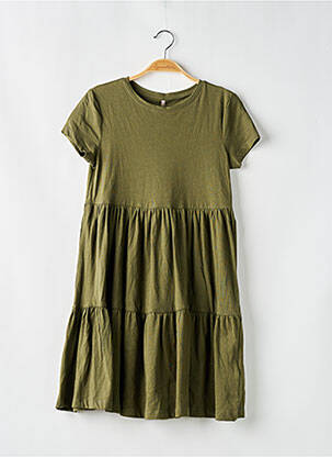 Rochie midi mâneci scurte mâneci scurte verde KIDS ONLY fată