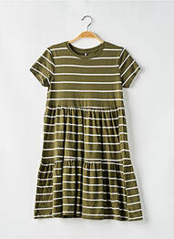 Rochie midi mâneci scurte mâneci scurte verde KIDS ONLY fille