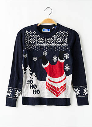 Pulover imprimeu fantezie mâneci lungi albastru JACK & JONES băiat