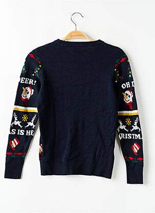 Pulover imprimeu fantezie mâneci lungi albastru JACK & JONES băiat