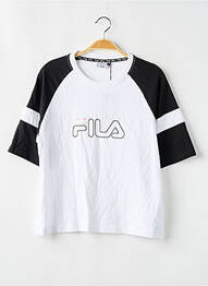 Tricou elasticitate mâneci scurte alb FILA fille