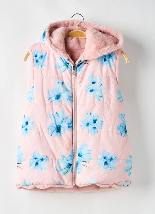 Geacă matlasată roz GUESS fată