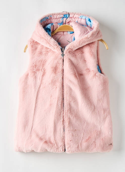 Geacă matlasată roz GUESS fată