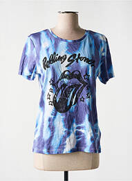 Tricou croială dreaptă mâneci scurte violet ONLY femeie