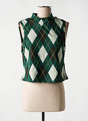 Top țesătură jersey fără mâneci verde NOISY MAY femeie