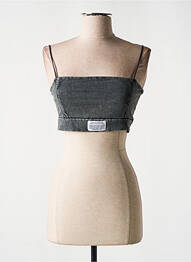 Top țesătură jersey bretele subțiri gri TALLY WEIJL femme