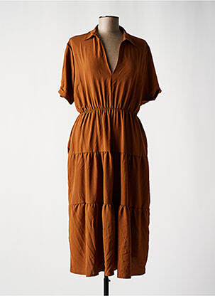 Rochie midi maro HAILYS femeie