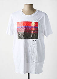 Tricou țesătură jersey mâneci scurte alb JACK & JONES homme