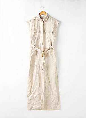 Salopetă-pantalon bej MNG femeie