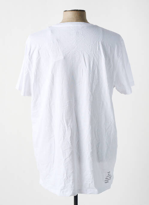 Tricou țesătură jersey mâneci scurte alb JACK & JONES homme